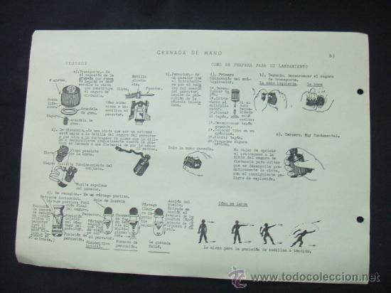 Militaria: 3 LAMINAS - GRANADAS DE MANO - - Foto 5
