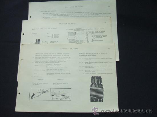 Militaria: 3 LAMINAS - GRANADAS DE MANO - - Foto 1