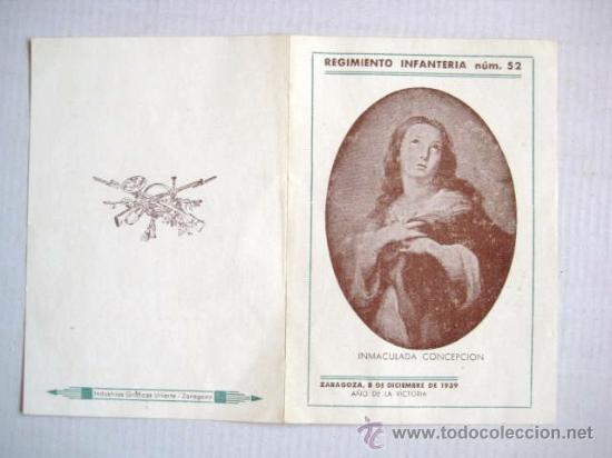 Military Antiques: REGIMIENTO DE INFANTERIA N&ordm; 52. A&Ntilde;O DE LA VICTORIA 1939. ENVIO  GRATIS&iexcl;&iexcl;