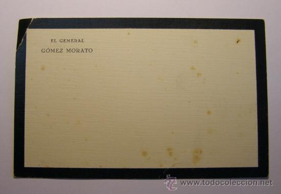 Militaria: Targeta de comunicaci&oacute;n de la defunci&oacute;n de un Legionario. Legion, general Gomez Morato, a&ntilde;os 30.
