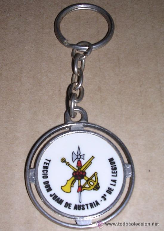 Militaria: LLAVERO TERCIO DON JU&Aacute;N DE AUSTRIA-3&ordm; DE LA LEGI&Oacute;N; ORIGINAL FINALES A&Ntilde;OS 70; A ESTRENAR
