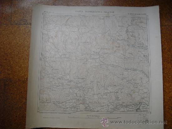 Military Antiques: 1922 CARTA TOPOGRAFICA MILITAR DE SAN JUAN DE LAS FONTS E 1:20000 RARISIMA SERIE DE SOLO 26 HOJAS