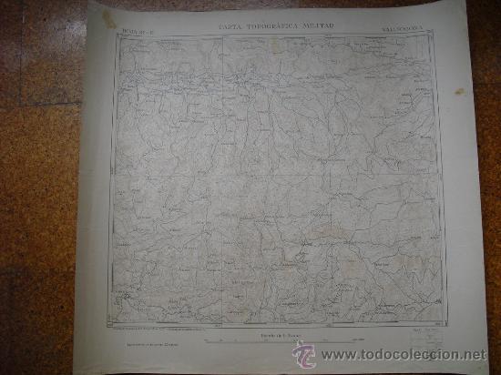 Militaria: 1922 CARTA TOPOGRAFICA MILITAR DE VALLFOGONA E 1:20000 RARISIMA SERIE DE SOLO 26 HOJAS