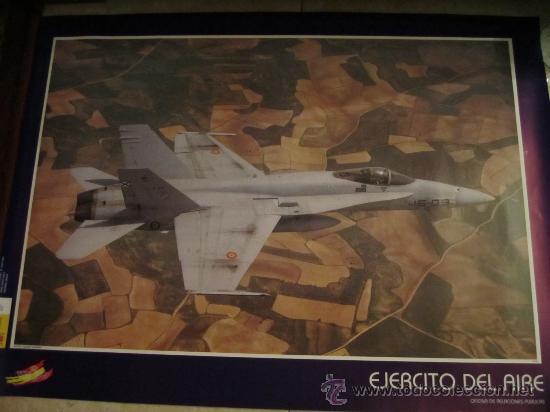 Militaria: P&Oacute;STER F-18 --- EJ&Eacute;RCITO DEL AIRE --- 66 X 48 CMS