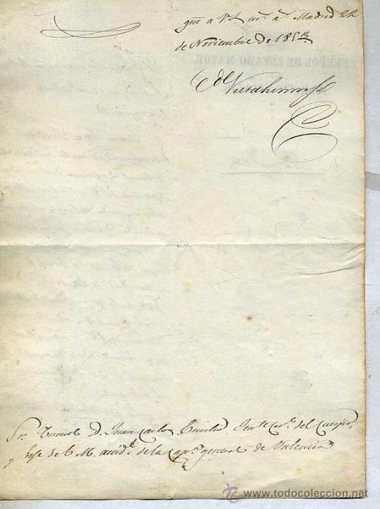 Militaria: ESTADO MAYOR DEL EJ&Eacute;RCITO Y PLAZAS (1854) - Foto 2