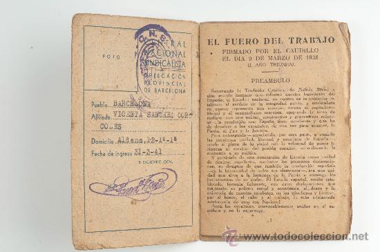 Militaria: Carnet CNS Gerra Civil - Foto 2