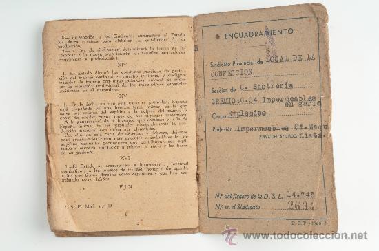 Militaria: Carnet CNS Gerra Civil - Foto 3