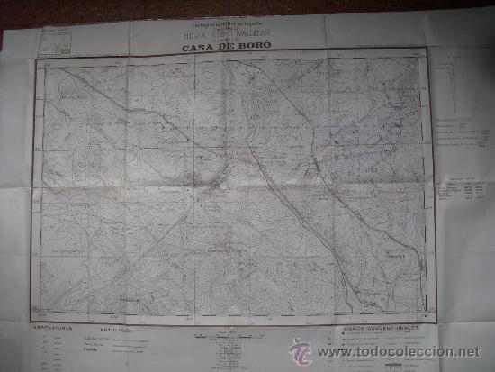 Military Antiques: CARTOGRAFIA MILITAR DE ESPA&Ntilde;A PLANO DIRECTOR 1/10000 VALLECAS ( CASA DE BORO)