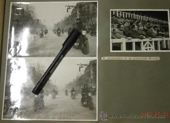 Militaria: lote de 3 fotos, 4&ordm; aniversario de la liberaci&oacute;n. 26.01.43