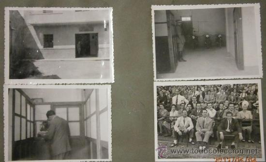 Militaria: Lote de 3 fotos de 11.5 x 8.5 cms, dependencias de la Policia Armada, etc