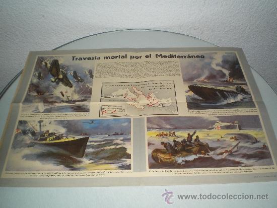 Military Antiques: POSTER DE TAMA&Ntilde;O 59X41 ORIGINAL DE PROPAGANDA ALEMANA DE LA SEGUNDA GUERRA MUNDIAL EN ESPA&Ntilde;OL