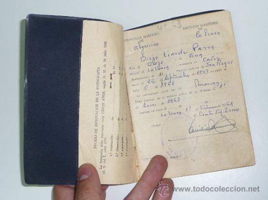 Militaria: Libreta de inscripcion maritima - Foto 2