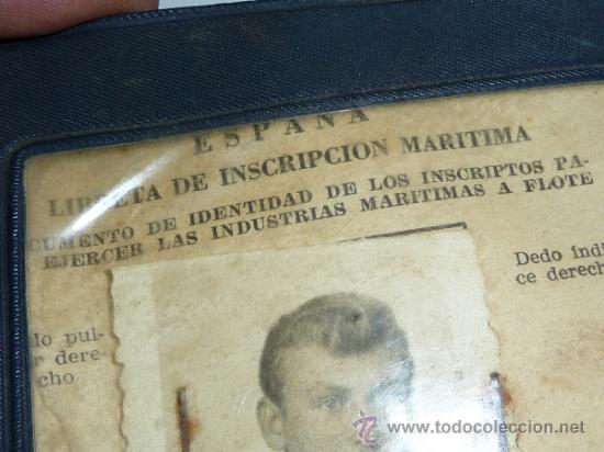Militaria: Libreta de inscripcion maritima - Foto 3