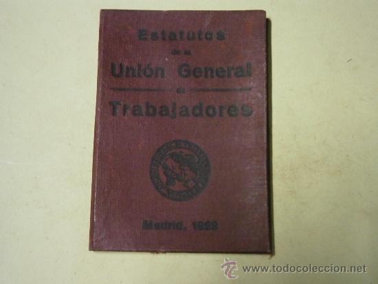 Militaria: Carnet de la UGT, de la construcci&oacute;n, 1928 - Foto 2