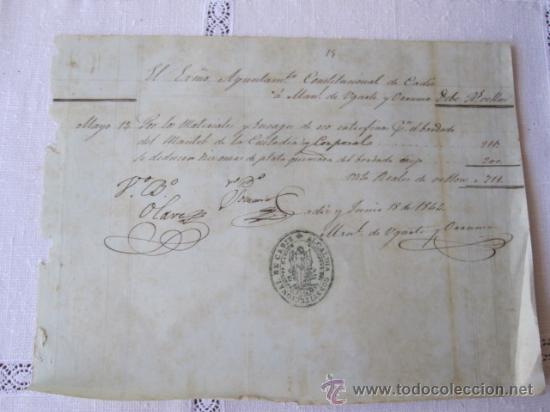 Military Antiques: AYUNTAMIENTO CONSTITUCIONAL DE CADIZ -1944 -FACTURA POR COMPRA ORO Y PLATA PARA CUSTODIA Y CORPORAL
