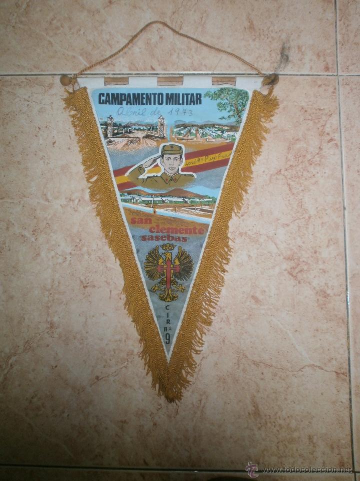 Militaria: BANDERIN CAMPAMENTO MILITAR SAN CLEMENTE SASEBAS CIR N&ordm; 9