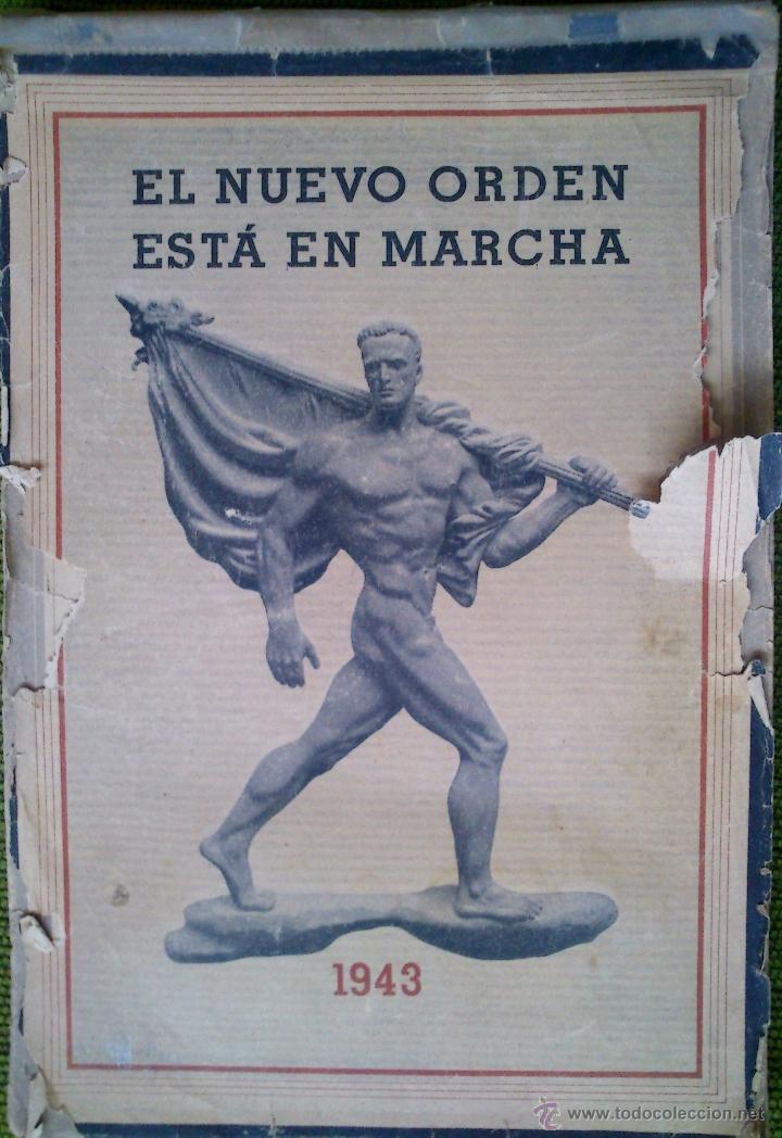 Militaria: Calendario 1943,Guerra Civil,Nazismo,Fascismo,Hitler,Mussolini,Divisi&oacute;n Azul,gran tama&ntilde;o