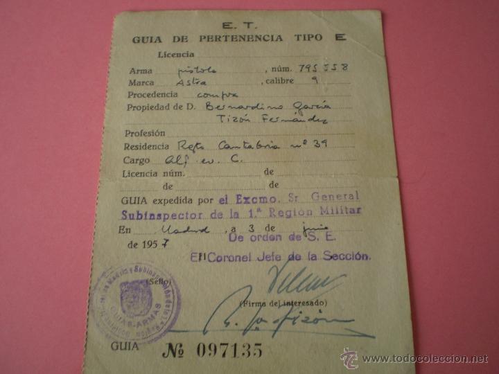 Military Antiques: GUIA PISTOLA 1957