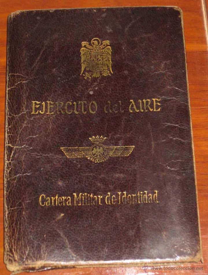 Militaria: ANTIGUO CARTERA MILITAR DE IDENTIDAD - EJERCITO DEL AIRE - MIDE 12,5 X 8,5 CMS.