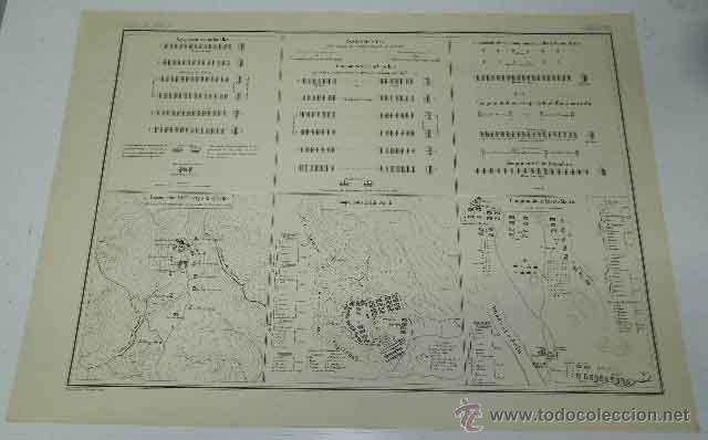 Militaria: ANTIGUA LITOGRAFIA DE ATLAS DE AFRICA - LA GUERRA DE VAD-RAS 1860, GUERRA DE MARRUECOS,  P. PERE4Z G