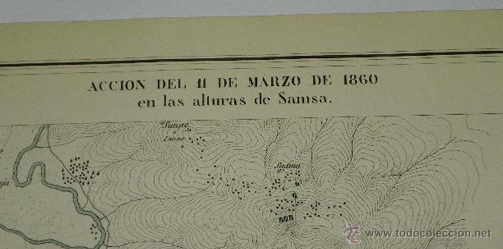 Militaria: ANTIGUA LITOGRAFIA DOBLE DE ATLAS DE AFRICA - LA GUERRA DE VAD-RAS 1860, GUERRA DE MARRUECOS, GUERRA