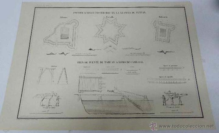 Militaria: ANTIGUA LITOGRAFIA ATLAS DE AFRICA - LA GUERRA DE VAD-RAS 1860, GUERRA DE MARRUECOS, GUERRA DEL RIF