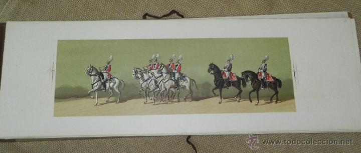 Militaria: Comitiva Regia 1879, lamina 48, caballeria, Litograf&iacute;a de A. Fortuny y dibujos de Sabater Comitiva R