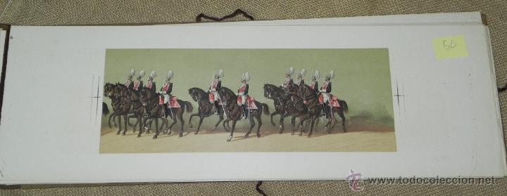 Militaria: Comitiva Regia 1879, lamina 50, caballeria, Litograf&iacute;a de A. Fortuny y dibujos de Sabater Comitiva R