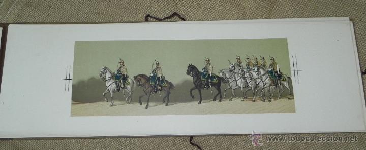 Militaria: Comitiva Regia 1879, lamina 59, husar, caballeria, Litograf&iacute;a de A. Fortuny y dibujos de Sabater Com