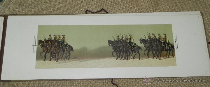 Militaria: Comitiva Regia 1879, lamina 63, husares de la princesa, caballeria, Litograf&iacute;a de A. Fortuny y dibuj