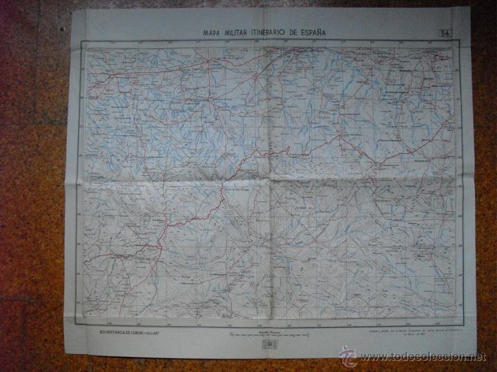 Militaria: MARZO 1939  HOJA 54 DEL M.M. ITINERARIO EJERCITO NACIONAL TALAVERA HERRERA DEL DUQUE . .