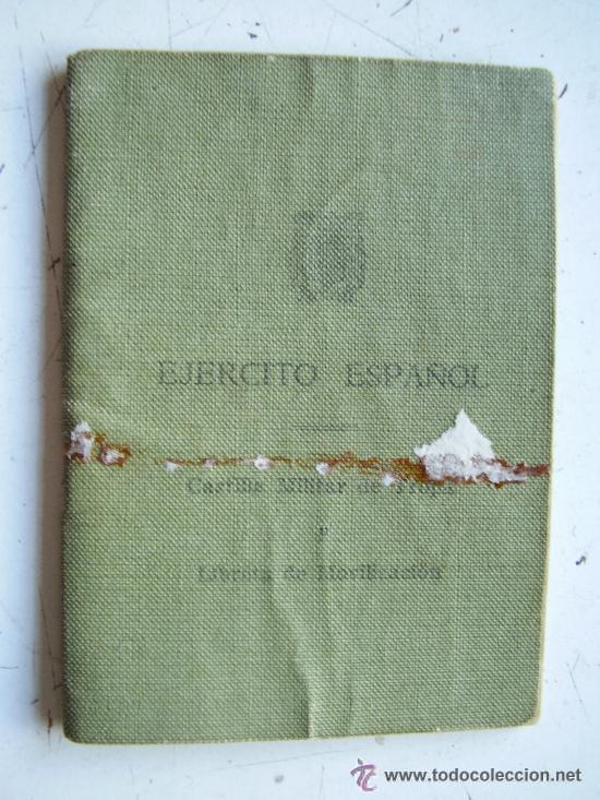 Militaria: CARTILLA MILITAR DE UN SOLDADO ESPA&Ntilde;OL. REGTO. ARTILLERIA N&ordm;72. SEVILLA, 1951..