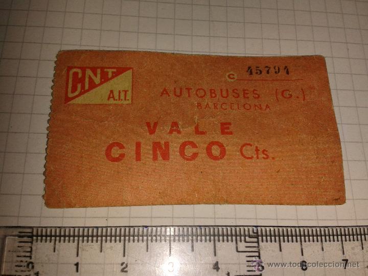 Militaria: Vale de autobuses, CNT, rep&uacute;blica - Foto 1