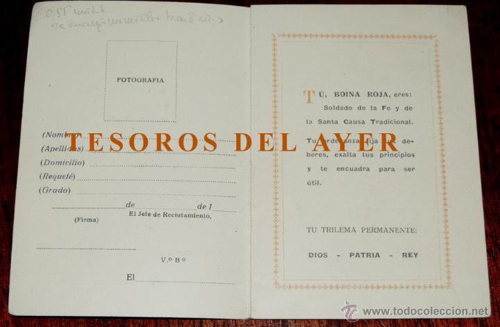 Militaria: ORDENANZA DEL REQUETE, COMUNION TRADICIONALISTA, DIOS, PATRIA, REY, BOINA ROJA, CUALIDADES Y DEBERES