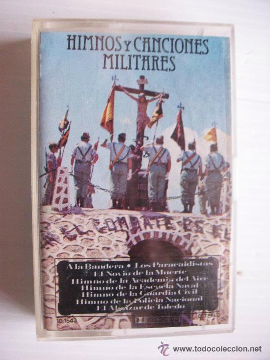 Military Antiques: CASETTE CON MUSICA MILITAR: NOVIO DE LA MUERTE, LOS PARACAIDISTAS, HIMNO DE LA GUARDIA CIVIL, ETC..