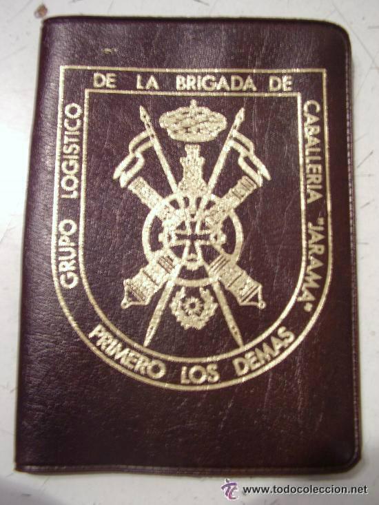 Military Antiques: CARTERA PORTADOCUMENTOS DE CABALLERIA. GRUPO LOGISTICO DE LA BRDA. CABALLERIA JARAMA ..