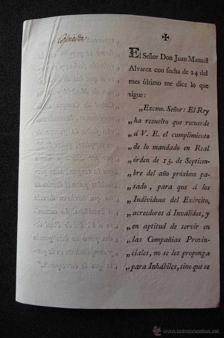 Military Antiques: (JX-1336)DOCUMENTO D.JUAN ALVAREZ,MADRID 1798,PLUMA SR.CONDE ARMILDEZ DE TOLEDO