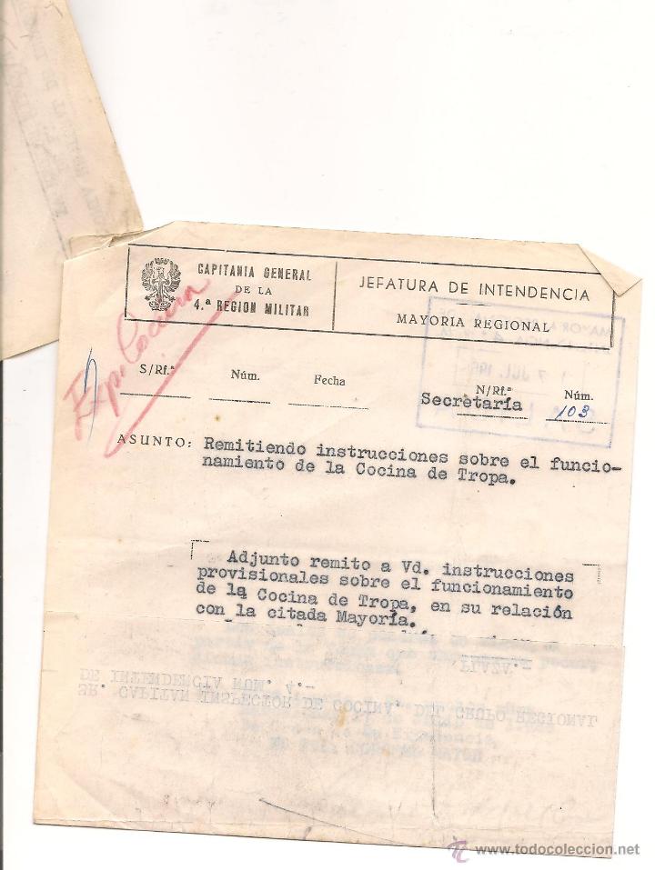 Militaria: DOCUMENTO DE INTENDENCIA DEL EJ&Eacute;RCITO ESPA&Ntilde;OL EN EL A&Ntilde;O 1968 - Foto 2