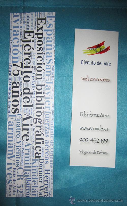 Militaria: LOTE DE DOS SEPARADORES DE LIBROS DEL EJERCITO DEL AIRE - Foto 2