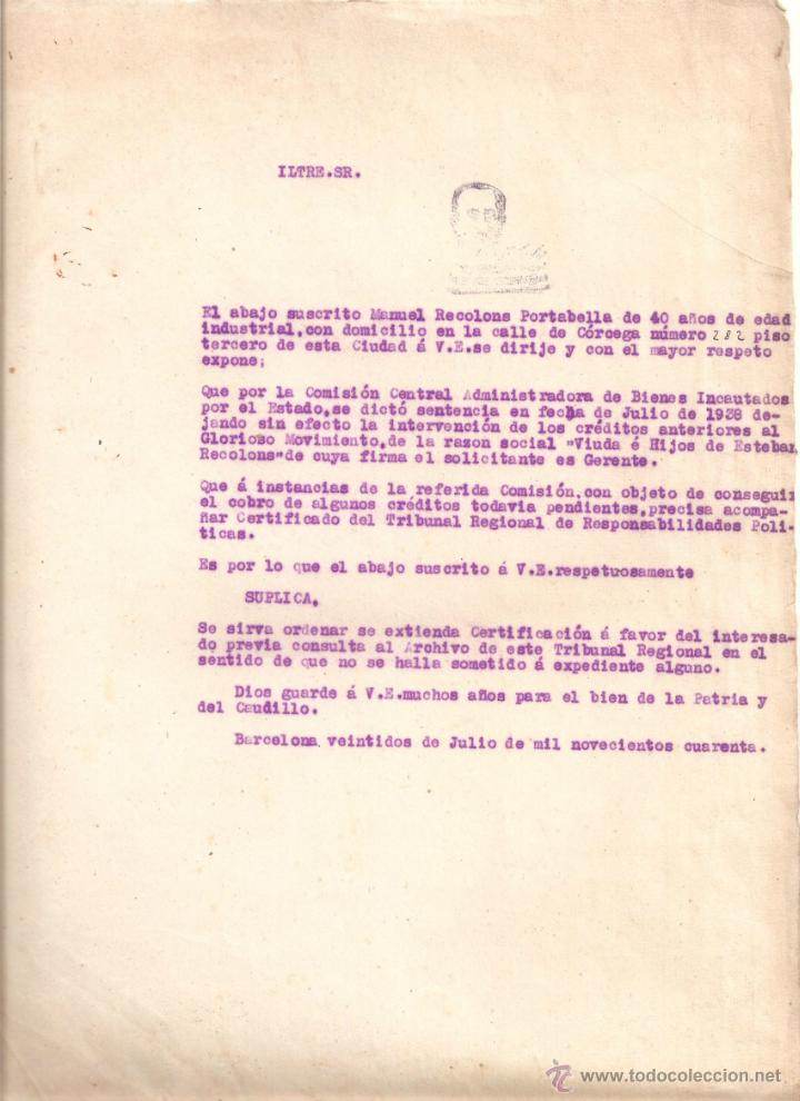 Militaria: JUNTA DE INTEVENCION DE BIENES - Foto 1