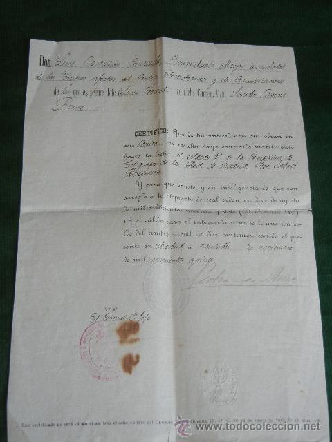 Militaria: CERTIFICADO SOLTERIA 1915 - CENTRO ELECTROTECNICO Y DE COMUNICACIONES DE INGENIEROS