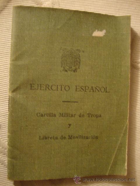 Militaria: ANTIGUO DOCUMENTO ORIGINAL CARNET MILITAR CARTILLA TROPA 1958