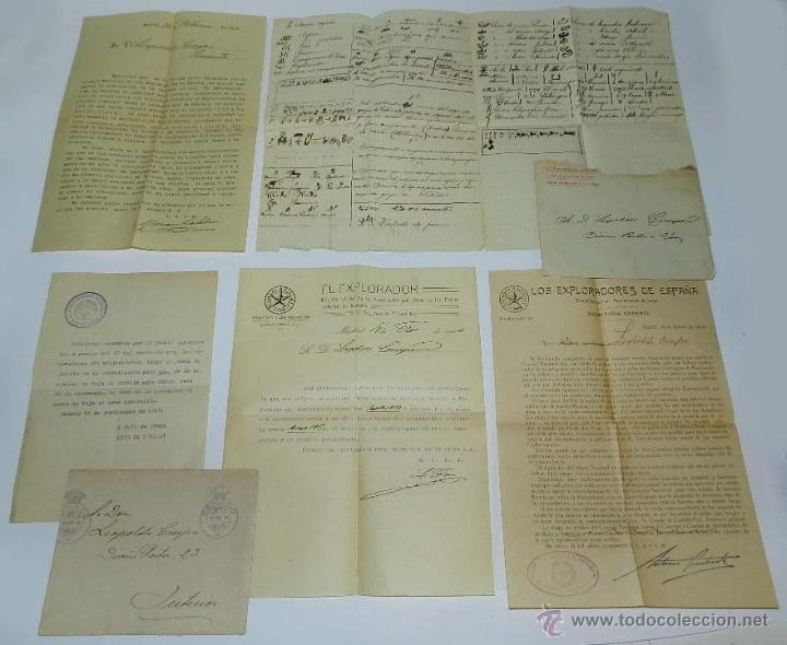 Militaria: LOS EXPL.ORADORES DE ESPA&Ntilde;A, COMITE DIRECTIVO NACIONAL, CORRESPONDENCIA, CARTA Y DOCUMENTOS, TAL COM