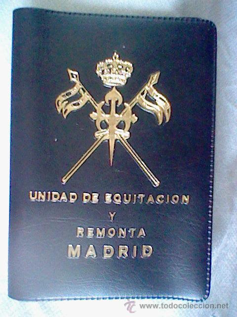 Militaria: cartera plastica portadocumentos Unidad Equitacion y remonta Madrid Policia o Militar ver fotos