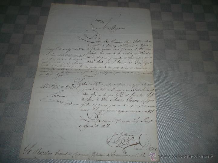 Militaria: bonito documento militar de un brigadier del 1800