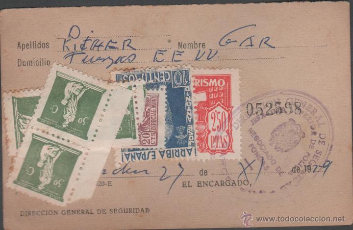 Militaria: 0510-1 Fiscales - Comite de Obra Social Benefica de Barcelona de 50 cts (4) y otros - Tarjeta de Con