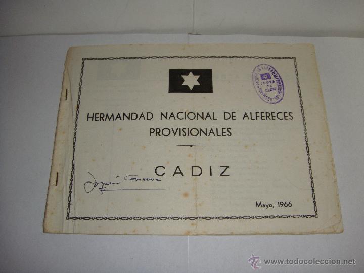 Militaria: Hermandad Nacional de Alfereces Provisionales. Cadiz - 1966