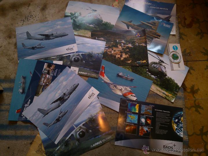 Militaria: lote de laminas promociona-les  de aviones y helic&oacute;pteros