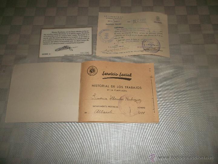 Militaria: lote de documentos de la falange - Foto 2