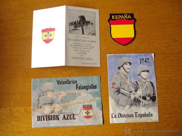 Militaria: Lote variado division azul